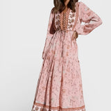 Núria - Robe Longue Florale