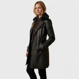 Débora - Manteau Élégant en Cuir