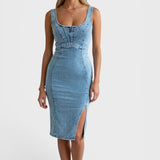 Deolinda - Robe en Jean Élégante
