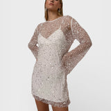 Milena - Robe avec des paillettes