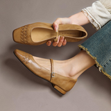 Verity | Chaussure plate Mary Jane à bout carré