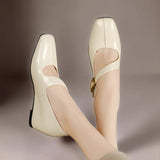 Viora | Talons Mary Jane en Cuir Véritable