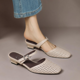 Nilda | Mules en Cuir Véritable
