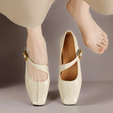 Viora | Talons Mary Jane en Cuir Véritable