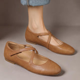 Zeor | Ballerines en Cuir Véritable